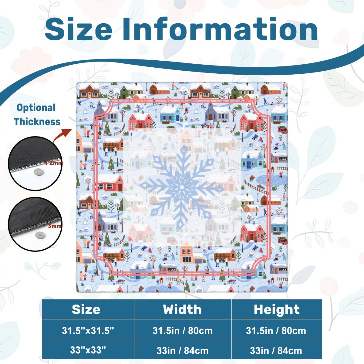 The Snowflake Mat