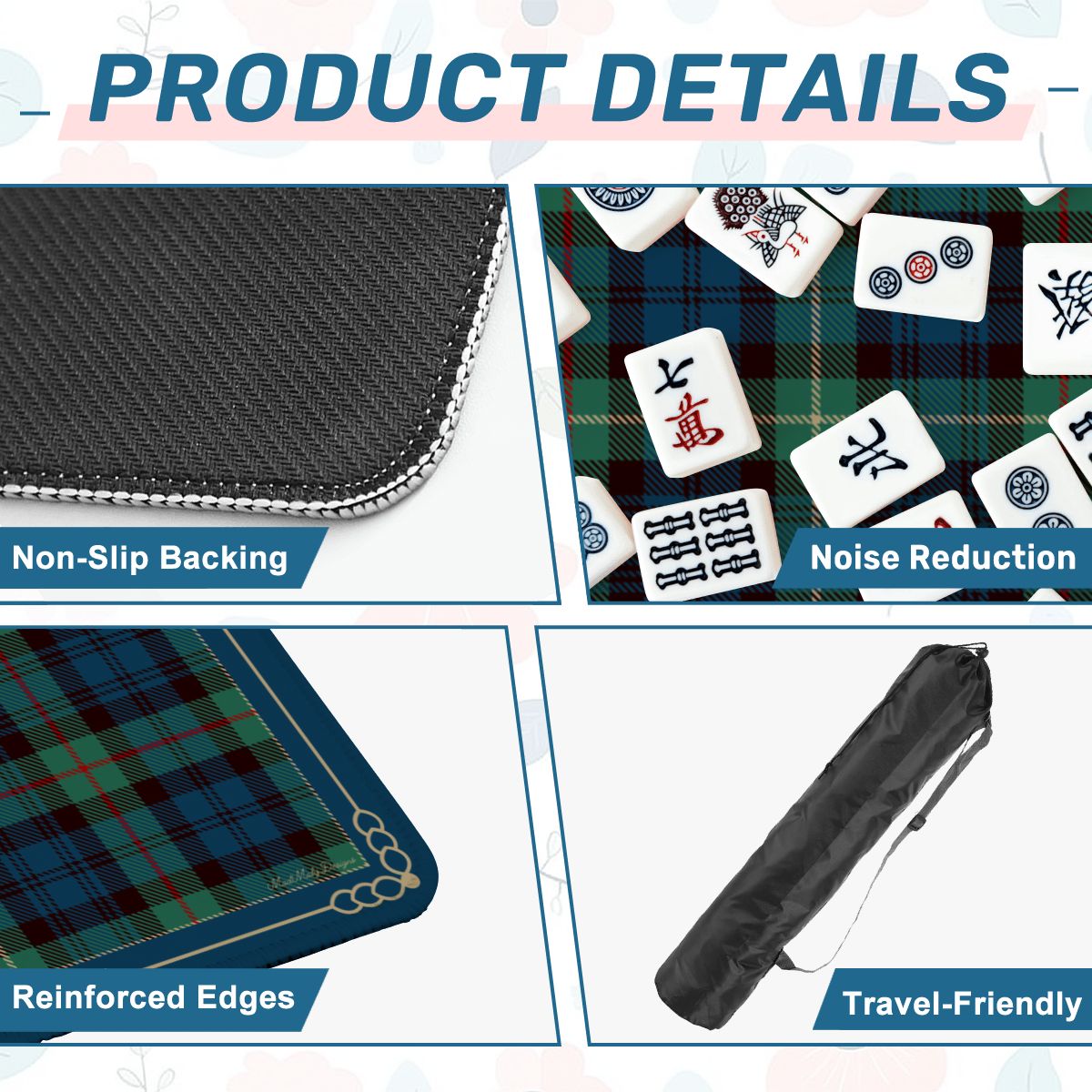 Blue Christmas Mat