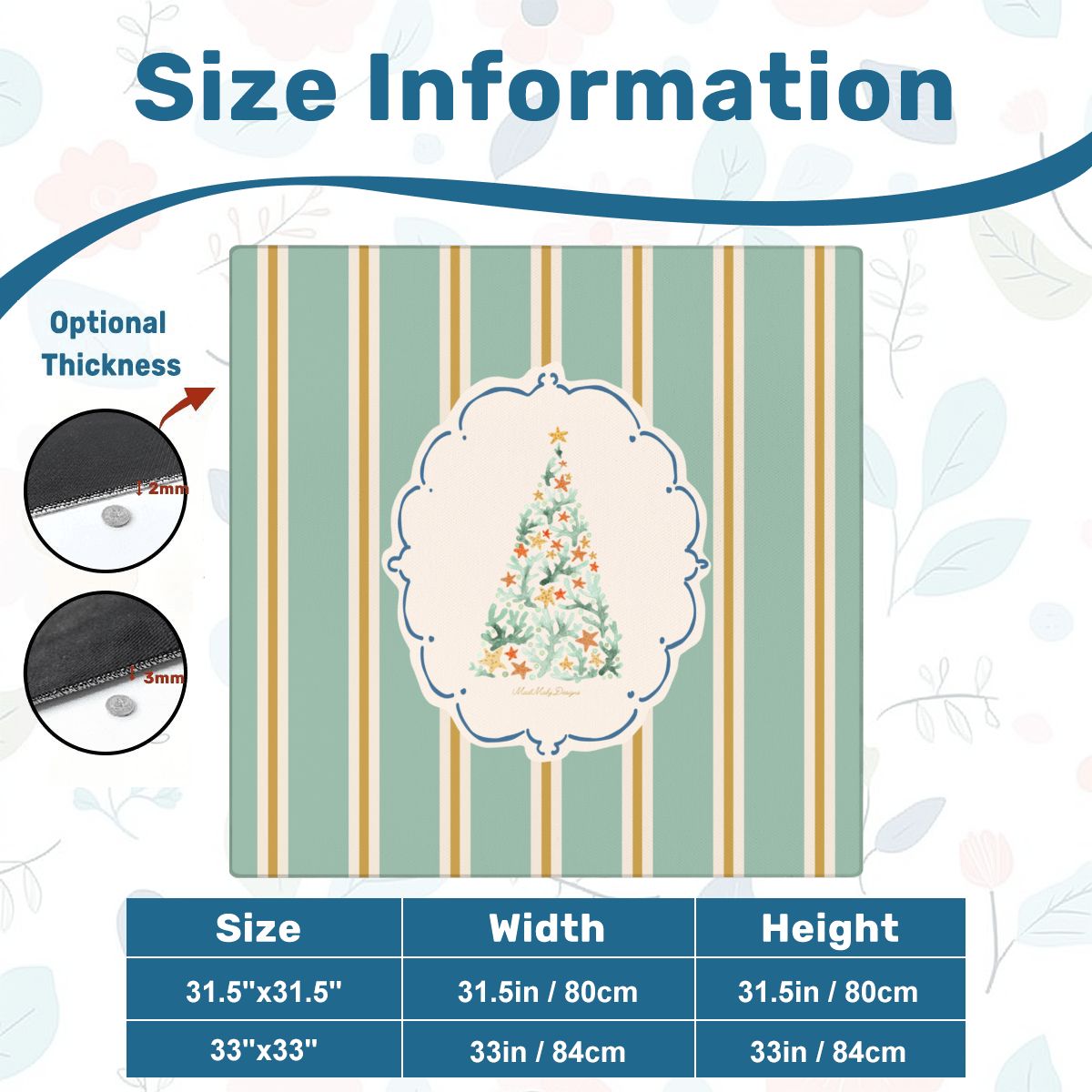 The Coastal Christmas Mat